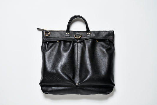 池田工芸 × Lightning 純国産「茶芯」ホースハイド T-Core Leather Lover Helmet Bag